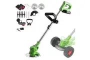 OZNALA Electric Cordless Grass Trimmer 1200W 88V Weed Cutter Lawn Mower with 2*Battery