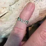 Sterling Silver Love Toe Ring