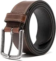'Fabio Valenti Men’s Casual Genuine Leather Jeans Belts 1 1/2'' Wide Work Belt for Men'
