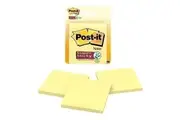 Post-It Super Sticky Notes Canary Yellow 76 x 76mm 3-Pack - Box of 6 7012883237