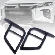 Sensor Cover Fog Lamp Spot Light Black For Mitsubishi Triton L200 Mr 2019 2020