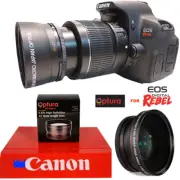 OPTURA HD Photo® WIDE ANGLE LENS +MACRO LENS FOR CANON REBEL EOS SL1 SL2 SL3