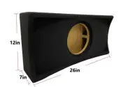 Car Audio Dual 10" Vented Subwoofer Stereo Sub Box Speaker-Reinforced