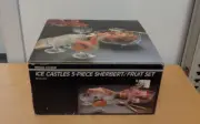 NOS Vintage Mikasa Crystal Ice Castles 5 Piece Sherbert Fruit Set