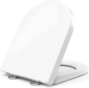 QIXIAOTOUQI Toilet Seat Soft Close Universal Toilet Seat with Hinges