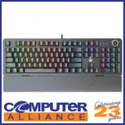 Fantech RGB Linear-Red Mechanical Gaming Keyboard with Wrist Rest Black