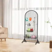 Grid Display Rack Grid Wall Panel Display Stand Household Floor Standing Craft