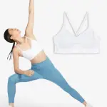 【NIKE 耐吉】運動內衣 INDY SPORTS BRA 白 輕度支撐 速乾 可調肩帶 可拆襯墊 運動 瑜珈(FD1063-100)