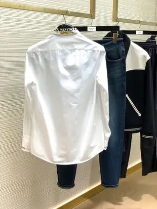【皮皮購】Versace頂級印花工藝字母圖案裝飾logo長袖襯衫 專櫃同步
