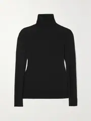 [Chloé] Chloé - Wool-blend Turtleneck Sweater - Black - small small Black