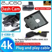 4K UHD Wifi DVR Dash Cam Camera for Toyota Alphard Vellfire AH40 2023 2024 2025