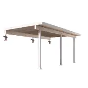 Slimline Roofing 5.4 x 1.8m Hi-Gloss Flyover Patio Kit