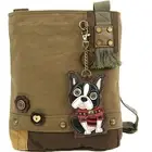 Chala Patch Crossbody Boston Terrier Dog Mom NWT