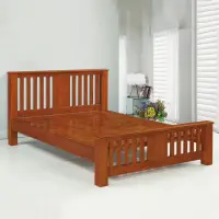 在飛比找momo購物網優惠-【MUNA 家居】1876型6尺實木雙人床(床架 雙人加大床