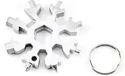 Bicycle Repair Parts MTB Mountain Cycle Portable Socket Multipurpose Wrench Bicycle Multi Tool Screwdriver Motorcycle Bike Allen Fix Bike Tool Kit(Silver)