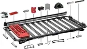 Rack 4x4 Accessories Cross Bars Car Roof Luggage Rack Compatible for Toyota FJ Cruiser Automotive Style Parts SUV Feature Decoration Type