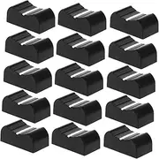 Levemolo 20Pcs Knob Replacement Caps for Audio Mixers Straight Slider Potentiometer Knobs Durable Plastic Mixer Slider Caps for Sound Card Panels and Equipment