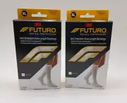 Futuro Knee-Length Moderate Compression Stockings - 18-21 mmHg - XL, 2 Pack