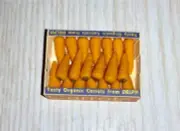 MINIATURE DOLLHOUSE 1:12 SCALE CARROTS IN PRINTED CARTON/BOX - PC14