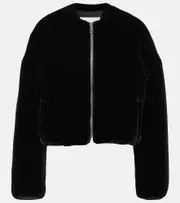 [Alaia] Alaïa Velvet bomber jacket AU 16 black
