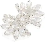 ULDIGI DIY Rhinestone Bow Decor Crystal Bow Patches for Clothing Shoes Bags Hats Adhesive Backing