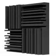 Thick Acoustic Foam Panels, 12 X 12 X 3 Inch 4 Pcs Broadband Sound 4 pcs
