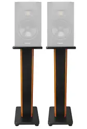 (2) Rockville 28" 2-Tone Studio Monitor Speaker Stands For ADAM Audio T7V