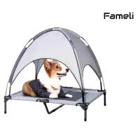 在飛比找momo購物網優惠-【Fameli】可拆式透氣網布寵物帳篷行軍床(寵物床)
