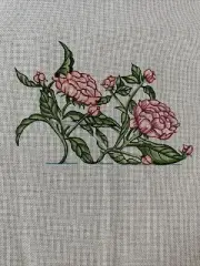 VTG Dennis Kyte Collection Roses Shoe Floral Hand Painted Needlepoint Canvas NEW