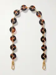 [LOEWE] LOEWE - Chunky Donut Gold-tone And Tortoiseshell Acetate Chain Strap - One size One size Gold