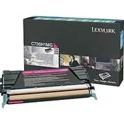 Lexmark C736H1MG MAGENTA TONER PREBATE YIELD 10,000 PAGES FOR C736