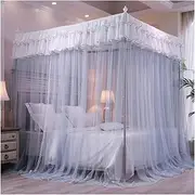 Bed Canopy Bedroom Mosquito Net for 5ft/1.5m Bed, 360° Wrapping Bed Curtain, Bed Canopy for Girls Bedroom (Color : Style 4, Size : 1.5x2x2m)
