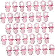 Kisangel 150 pcs Mini Clear Acrylic Pacifiers for Shower Games Pacifiers Transparent for Shower Favors and Decorations Cute and Sturdy Design of Each