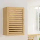 Oak Look Wall Storage Cabinet 1 Door Shelf Cupboard Laundry Bathroom Toiletries