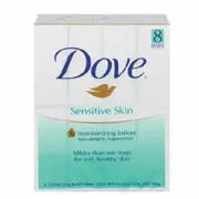 Soap Dove Sensitive Skin Bar 4 oz. Individually Wrapped Unscented Pack Of 8