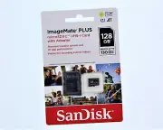 SanDisk ImageMate Plus MicroSDXC UHS-I Card With Adapter (128GB)