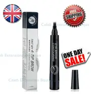 Eyebrow Black 3D Liquid Ink Pen Microblading Tattoo Pencil Brow Waterproof UK✅