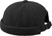 [Clakllie] Warm Brimless Hat Knitted Skull Cap Docker Hat Soft Beanie Worker Hat Rolled Cuff Sailor Fisherman Leon Hat