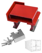 Shipping Container Lock Box Bolt On Heavy Duty Shipping Container Accessories...