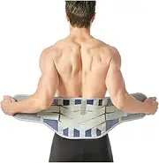 Double Pull Lumbar Back Support Belt Back Brace Waist Trainer Corset Waist Protector Belt Lumbar Posture Corrector(XX-Large)