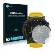 Suunto Core Yellow Crush Watch, 6 x Transparent ULTRA Clear Screen Protector