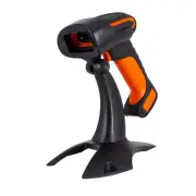 Wireless 2D Bluetooth Barcode Scanner with Stand, 3 in 1 Bluetooth & 2.4GHz W...