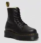 Dr. Martens Women's Jadon Faux Fur Lined 8 Eye Platform Water Resistant Boot