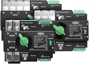 TOMZN Din Rail 2P 3P 4P 63A 100A 125A 230V Dual Power Automatic Transfer Electrical Selector Switch Uninterrupted TOQ7(4P L N 220V-230V,63A)