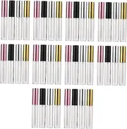 Mikinona 40Pcs Travel Lip Gloss Tubes Refillable Cosmetic Containers with Brush Head Body for DIY and Gloss Leak Design for Handbags and
