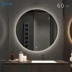 60cm LED Illuminated Mirror Touch Wall Mounted Dimmable Frameless Backlit Mirror
