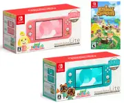 NEW ✨ Nintendo Switch Lite Animal Crossing Limited Edition Bundle with GAME!