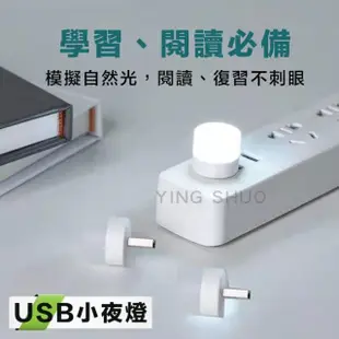 【YING SHUO】迷你小夜燈 USB 宿舍燈 夜燈 LED 即插即用(照明 紅外線 智能 USB充電)