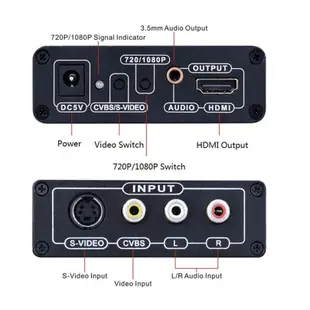 ♖-AV轉HDMI AV轉換器 S-VIDEO轉HDMI,S端子/AV轉HDMI音頻