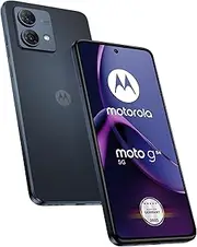 Motorola Moto g84 5G (6.5 Inch FHD+ Display, 50MP Dual Camera, 12/256 GB, 5000 mAh, Android 13) Midnight Blue with Protective Cover + Car Adapter [Exclusive to Amazon]